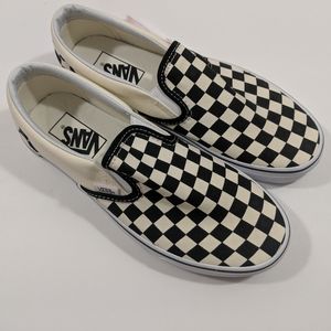Size 7.5 Checkboard Vans